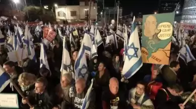 Tel Aviv'deki protestolar "Belirsiz güvenlik durumu" nedeniyle iptal edildi