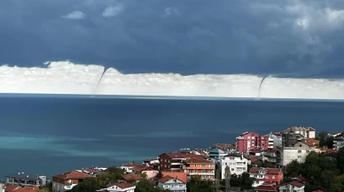 Zonguldak'ta denizde hortum oluştu