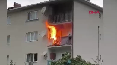 Kastamonu’da balkona bırakılan köz yangına neden oldu