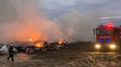 Ordu’da atık toplama merkezinde yangın paniği
