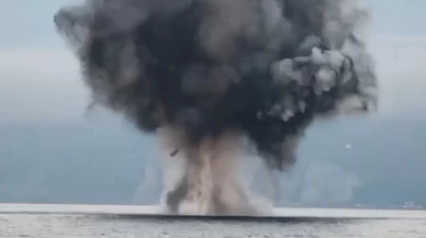 Hopa açıklarındaki insansız deniz aracı kontrollü şekilde imha edildi