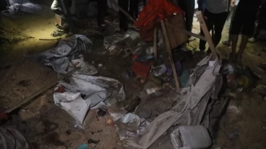 Filistinlilerin kaldığı çadırları hedef aldı