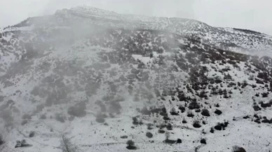 Erzincan’ın yüksek kesimlerine mevsimin ilk karı yağdı!