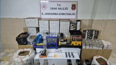 Uşak’ta dev kaçakçılık operasyonu: Çok sayıda yasaklı madde ve tütün ele geçirildi