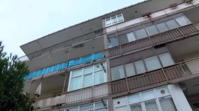 Balkon çöktü, kadın beton parçalarının altında kaldı