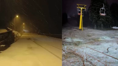 Uludağ’ın zirvesi beyaza büründü