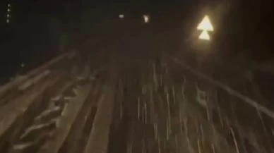 Sivas'ın Karadeniz'e açılan kapısında mevsimin ilk karı yağdı