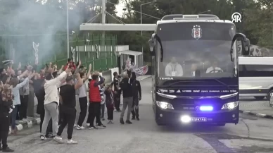 Beşiktaş, Galatasaray derbisi için stadyuma hareket etti