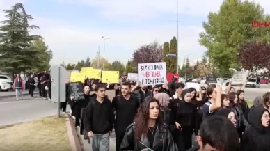 Erciyes Üniversitesi’nde Meliha Keskin için ‘kadına şiddete hayır’ yürüyüşü