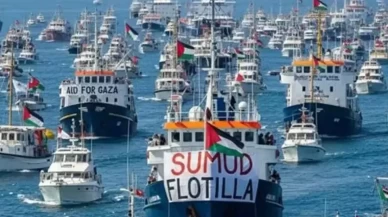 Küresel Sumud Filosu Gazze’ye 100 milden az uzaklıkta: İsrail tacizi yaşandı