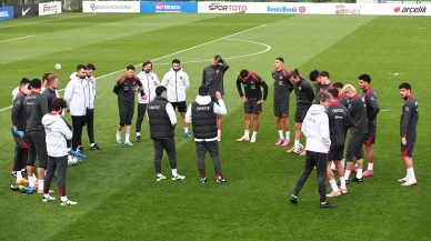 A Milli Takım, Gürcistan maçı hazırlıklarına başladı