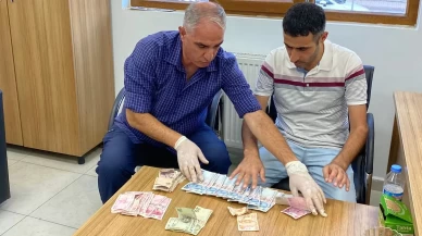 Elazığ’da dilenci operasyonu: Üzerinden 3 saatte topladığı bin 950 lira çıktı