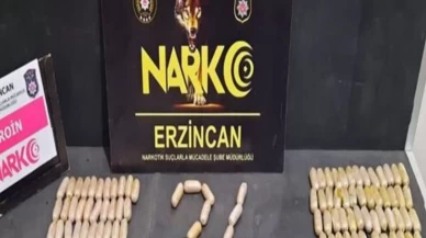 Erzincan’da midelerinde 109 kapsül uyuşturucu taşıyan iki şüpheli yakalandı