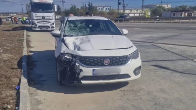 Tekirdağ’da yaya feci şekilde can verdi: Minibüsten inerken otomobil çarptı