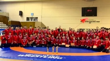 Genç milli güreşçiler Balkan Şampiyonası’na damga vurdu