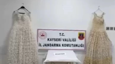 Gelinlik görünümlü tuzak! İşlemelerden çıkanlar şok etti