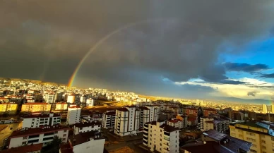 Elazığ’da gökkuşağı şöleni