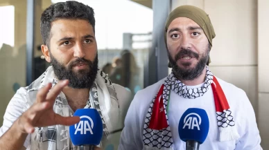 Özgürlük Filosu'ndaki Türk aktivistler gazetecilere konuştu