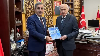 MHP Lideri Devlet Bahçeli, Önder Kahveci'yi kabul etti!