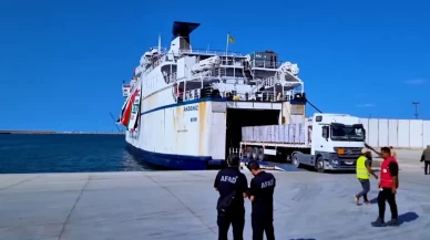 AFAD’ın 17’nci İyilik Gemisi Gazze’ye umut taşıyor