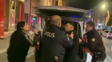 Dükkan basıp polise direnen şahıslar gazetecilere saldırdı