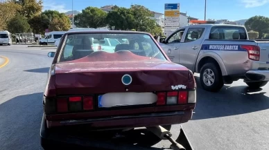 Muğla Menteşe Adliye Kavşağı’nda zincirleme trafik kazası