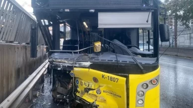 Kadıköy'de İETT otobüsü kaza yaptı