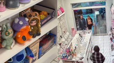Labubu oyuncağı çaldılar! Hırsızlık anı kamerada