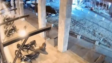 Balıkesir'deki 6.1 büyüklüğündeki deprem anları güvenlik kamerasında