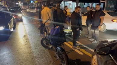 Darıca’da otomobil ile elektrikli bisiklet çarpıştı: 1 yaralı