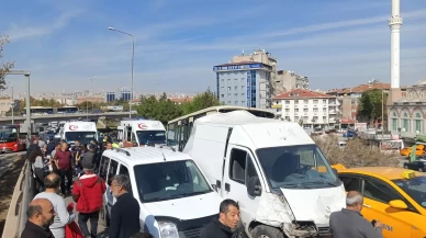 6 araç birbirine girdi: 6 yaralı