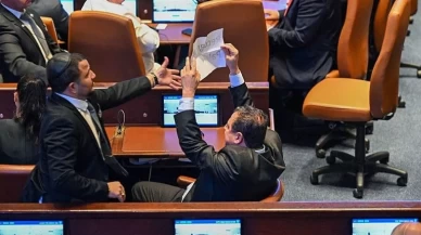 İsrail Meclisi'nde Trump'a protesto!