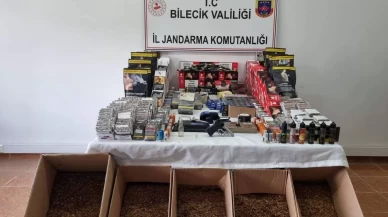 Bilecik’te jandarma’dan yasaklı madde ve kaçak tütün operasyonu