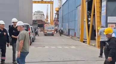 Tuzla tersanesinde facia! Makine dairesinde patlama meydana geldi