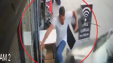 Adana’da otomobil markete daldı: Yaya saniyelerle ezilmekten kurtuldu