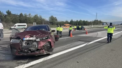 Anadolu Otoyolu’nda feci kaza!