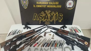 Karaman’da polis operasyonu: Tarihi eser ve uyuşturucu ele geçirildi