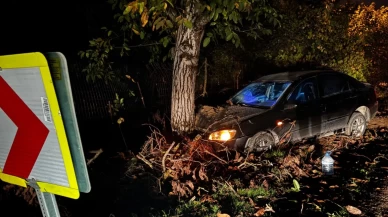 Bursa’da otomobil ağaca çarptı: 3 yaralı, 1’inin durumu ağır