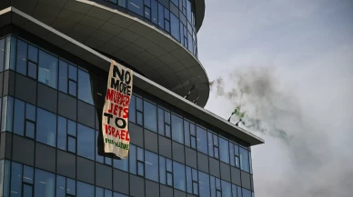 Gazze tepkisi büyüyor! Hollanda’da F-35 fabrikasına pankartlı protesto