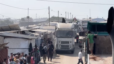 Gazze’ye insani yardım tırlarının girişi sürüyor