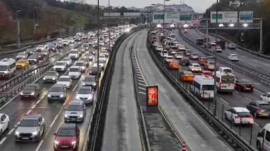 İstanbul'da haftanın ilk iş günü trafik yoğunluğu!