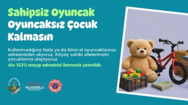 Tokat Belediyesi’nden anlamlı sosyal sorumluluk projesi! Sahipsiz oyuncak, oyuncaksız çocuk kalmasın