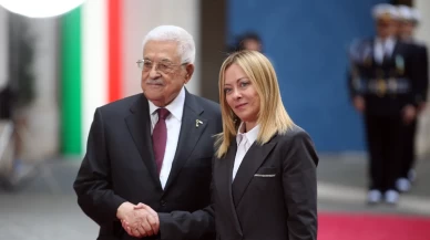 İtalya Başbakanı Meloni, Filistin lideri Abbas’ı Roma’da karşıladı