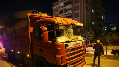 Tokat’ta freni patlayan kamyonu böyle durdurdu! Sürücünün soğukkanlı hamlesi faciayı önledi