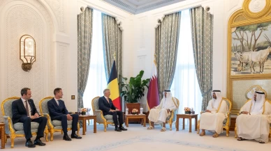 Katar Emiri, Belçika Kralı Philippe’yi Doha’da kabul etti