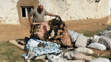 Kendi kendine yanan ev için seferber oldular! Duaların ardından yangınlar durdu