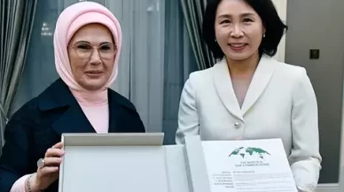 Emine Erdoğan'dan Güney Kore Devlet Başkanı'nın eşi Kim ile programlarına ilişkin paylaşım