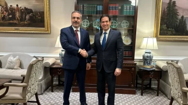 Dışişleri Bakanı Hakan Fidan, ABD'li mevkidaşı Rubio ile bir araya geldi