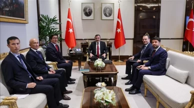 Cumhurbaşkanı Yardımcısı Yılmaz, Kırgızistan Bakanlar Kurulu Başkan Yardımcısı Baysalov'u kabul etti