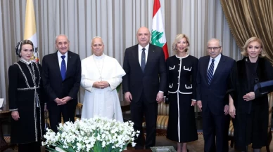 Papa 14. Leo Beyrut’ta Lübnan liderleriyle buluştu